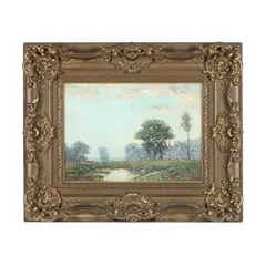 Tonalist Landscape by Arthur Hoeber, Oil on canvas (lined), sold Oct 2026