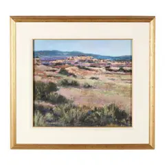 Chimayo Vista by James Roybal, Pastel on sanded panel, sold Oct 2026