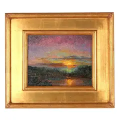 Peaceful Sunset by Thomas DeDecker, Oil on canvas, sold Oct 2026