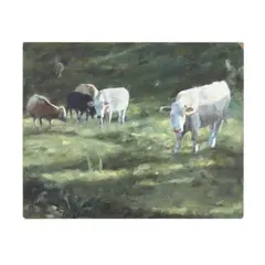 Afternoon Cattle Study by Tim Ford, Acrylic on board, sold Oct 2026