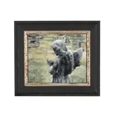 Angel in a Graveyard by Tim Ford, Acrylic on board, sold Oct 2026