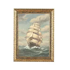 Sailing Ship at Sea by T. Bailey, Oil on canvas, sold Oct 2026