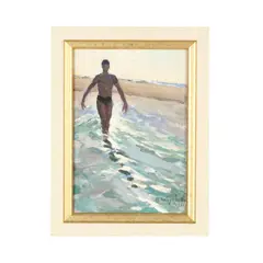 Bathing Young Man by Michail Todorov, Oil on board, sold Oct 2026