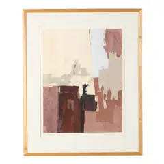 Brick Bat by Marian Van Landingham, Silkscreen print in colors, sold Oct 2026
