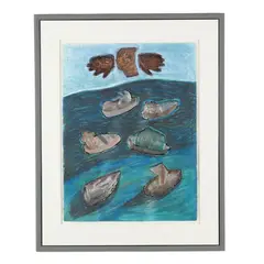 Untitled by Paul Hrusovsky, Mixed media on paper, sold Oct 2026