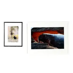 Two Framed Photographs of Utah by Charlie Lansche, Photographic prints in colors on archival paper, sold Oct 2026