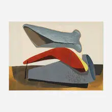 Untitled by Charles Howard, 1936, gouache on paper, sold Sep 2026