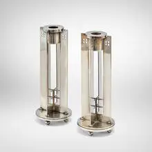 Candlesticks, pair by Richard Meier, 1983, silver-plated metal, sold Sep 2026