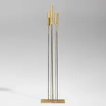 Group of 5 Sounds Alive (B-3101) by Val Bertoia, 2026, brass, sold Sep 2026