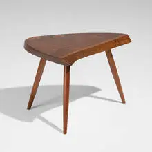 Wepman occasional table by George Nakashima, 1962, American black walnut, rosewood, sold Sep 2026
