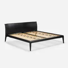 Breakfast Bed by Mario Bellini, 2002, leather over steel, sold Aug 2021