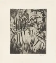 Parksee by Erich Heckel, 1914, Kaltnadelradierung auf festem Velin, sold May 2026