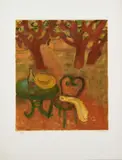 La table de jardin by Maurice Savin, Estampe, signée et numérotée "65/100", sold Jun 2018