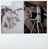 Le délassement d'un peintre parisien by Jean Le Gac, Lithographie, signée et datée "84"en bas à droite, sold Jun 2018