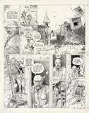 Enki BILAL by Enki Bilal, Encre de Chine sur carton pour la planche 13 de cet album publié en 1975 aux éditions Dargaud. Signé., sold Nov 2018