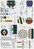 Rare affiche "Arnaldo Pomodoro - Ettore Sottsass jr, Smalti su Rame" pour la Galerie Il Sestante by Ettore Sottsass, 1958, Sérigraphie en sept couleurs sur papier, sold Oct 2018