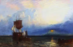 'Portsmouth Harbour' by George Stainton, Oil on canvas, sold Sep 2010