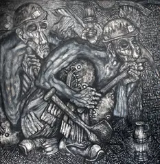 Down the Pit, by Nick Evans, sold Jul 2010