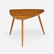 Early Wohl occasional table by George Nakashima, 1954, cherry, sold Sep 2026