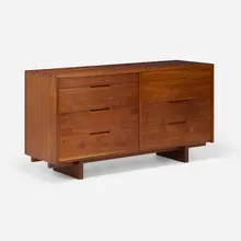 Double Chest of Drawers by George Nakashima, 1962, American black walnut, sold Sep 2026