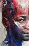 Orgulho das minhas cores by Hopare, 2018, Acrylique, huile et encre sur toile, sold May 2018