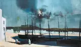 'Harbour at Ibiza', by Colin Allen, sold Mar 2010