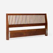 Slatted king-size headboard by George Nakashima, 1969, American black walnut, sold Sep 2026