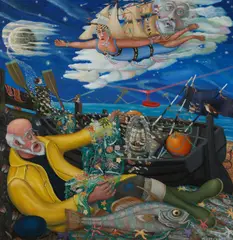 "Poseidon Dreams" by Terry Clark, sold Mar 2009