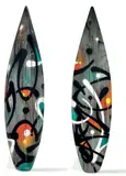 Sans titre by Mist, 2018, Technique mixte sur réplique de coque de Tara, sold Jun 2018