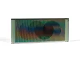 Chromointerference Manipulable Série Marion B by Carlos Cruz-Diez, 2008, Sérigraphie en couleurs sur plexiglass et structure aluminium, sold Nov 2018