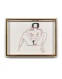 Monica sitting with legs spread - 1986 / 1997 by Tom Wesselmann, Alkyd oil on laser-cut steel; signed, dated, titled and numbered, sold Nov 2018
