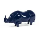 Rhinoceros by François-Xavier Lalanne, 1981, Bronze à patine émaillée bleue, sold Nov 2018