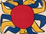 Sans titre (Our unfinished revolution) by Alexander Calder, 1975, Lithographie en couleurs, sold Nov 2018