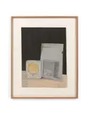 Volksempfänger with mirror by Edward Kienholz, 1983, Eau-forte en couleurs et collage, sold Nov 2018