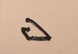 Untitled by Robert Motherwell, 1972, Lithographie en noir, sold Nov 2018