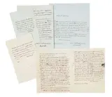 Réunion de 5 lettres autographes signées by Auguste Pyrame De Candolle, Petite déchirure due au décachetage sur un des feuillets, trace de cachet de cire, petit trou n’affectant pas la compréh, sold Nov 2018