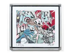 Tender Forever by Faile, 2008, Sérigraphie sur papier, sold Oct 2018