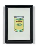 Soup can Yellow / Emerald / Brown by Banksy, 2005, Sérigraphie sur papier, sold Oct 2018