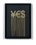 Liquidated YES by Zevs, 2012, Sérigraphie sur papier, sold Oct 2018