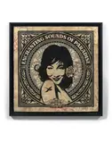 Enchanting sound of paradise by Shepard Fairey, 2011, Sérigraphie, technique mixte et collage (HPM) sur papier, sold Oct 2018