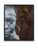28 millimètres : Women are heroes - Helena sur fonte, Morro da Providencia, Rio de Janiero, Brazil by J. R., 2008, Tirage photographique sur papier contrecollé sur métal, sold Oct 2018