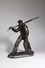 Le retour du pêcheur by François Méheut, Bronze à patine brune, sold Sep 2018