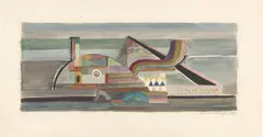Ohne Titel by Bernard Schultze, 1948, Aquarell über Bleistift auf festem Papier, sold Aug 2026