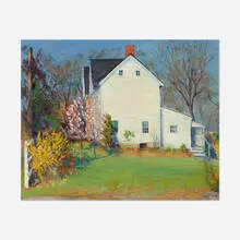 Inn at Black Bear by Harry Horn, oil on canvas, sold Oct 2022