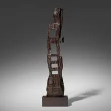 Untitled by Alexandre Noll, c. 1960, carved ebony, sold Dec 2020