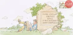 La lecture de la lettre by André Juillard, 2000, Aquarelle et encre sur enveloppe, sold Mar 2018