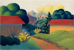 La valle by Salvo, 1995-1998, oil on paper laid down on canvas, sold Oct 2026