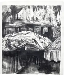 Kilroy Was Here by Kara Walker, 2010, graphite and pastel on paper​, sold Oct 2026