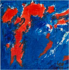 Jala by S. H. Raza, 2005, acrylic on cardboard, offered Oct 2026