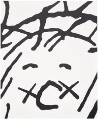 UNTITLED (MBFG10) by Kaws, 2014, acrylic on canvas, sold Oct 2026